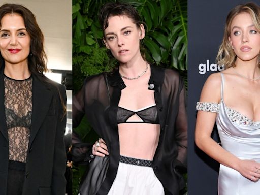 How Sydney Sweeney, Katie Holmes and More Stars Are Bringing Back the Bralette, Layering Trend