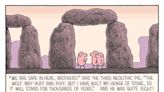 Tom Gauld on the Three Neolithic Little Pigs