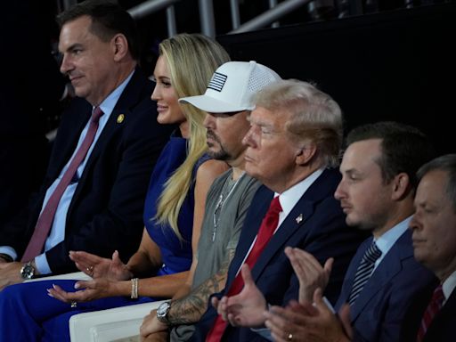 Jason Aldean sits next to Trump at RNC, Kid Rock performs