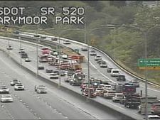 Pedestrian hit by car after possibly running into traffic on SR 520