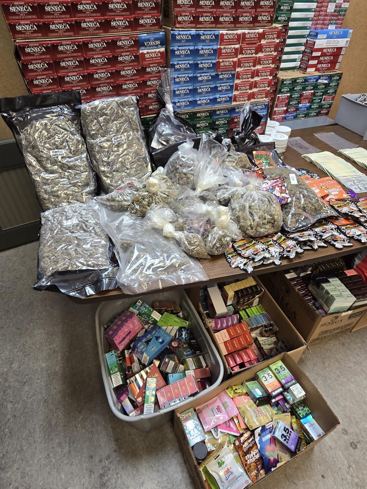 Store in Rome busted for untaxed cigarettes, 10+ pounds of cannabis