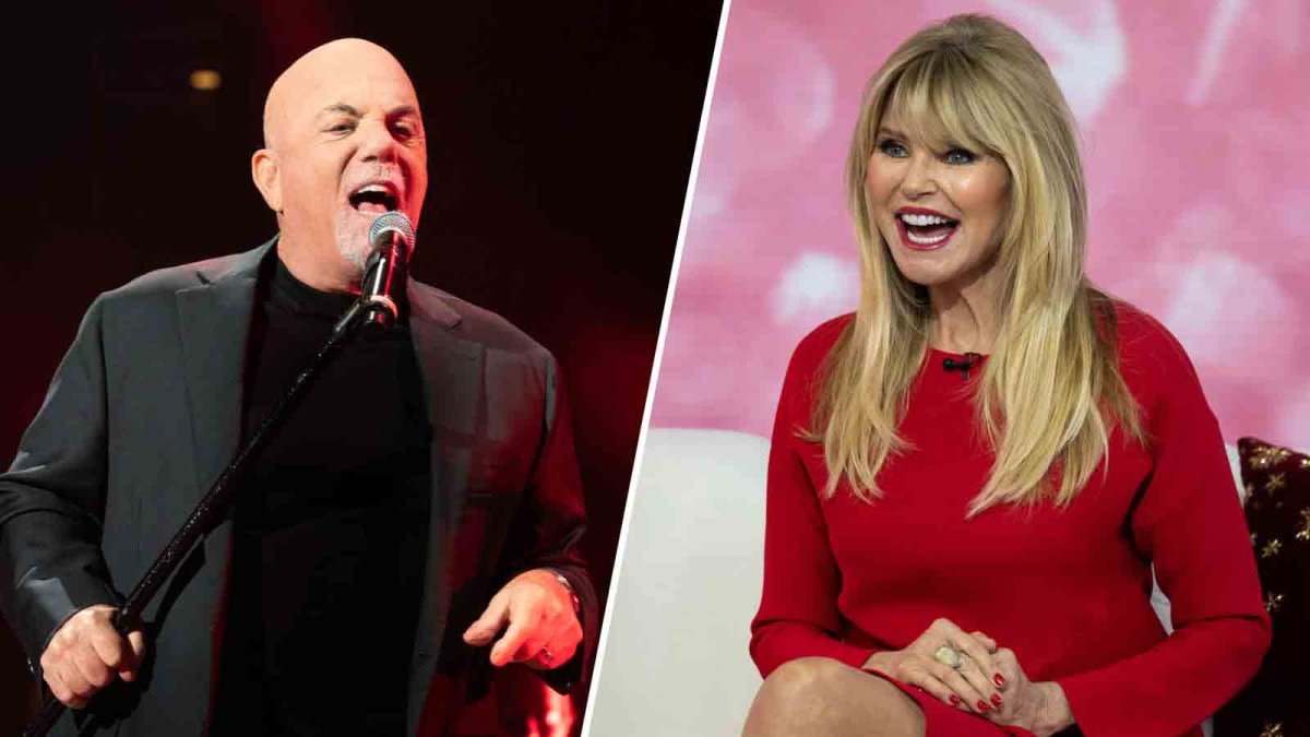 Billy Joel sings 'Uptown Girl' while ex-wife Christie Brinkley dances in the crowd