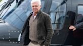 Phillip Schofield arrives at Silverstone in helicopter with entire family