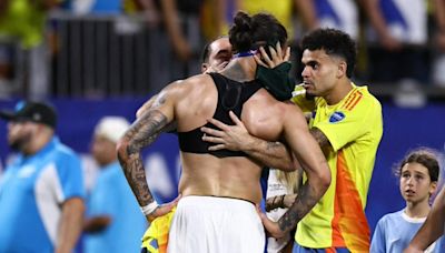 Emotivo gesto de Luis Díaz con su compañero Darwin Núñez, pese a la pelea del final