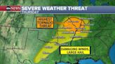 Tornado threat on the move: Latest severe weather forecast