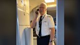 Video of emotional pilot’s retirement speech on his final flight goes viral