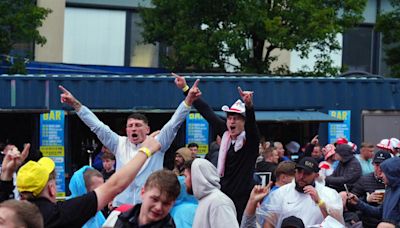 It's coming home! Fans turn out in force as England get through to Euros final