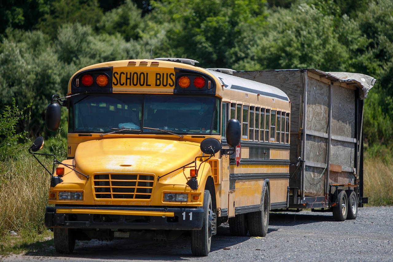 Bus that housed possible animal abuse ring moved from central Pa. gas station