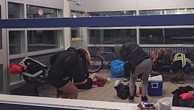 Video shows 'zombie' drug addicts sheltering in Alberta bus station