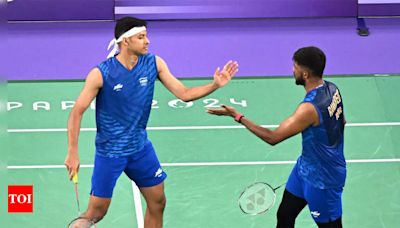 Satwiksairaj Rankireddy-Chirag Shetty become first Indian badminton doubles pair to advance to quarterfinals at Olympics | Paris Olympics 2024 News - Times of India