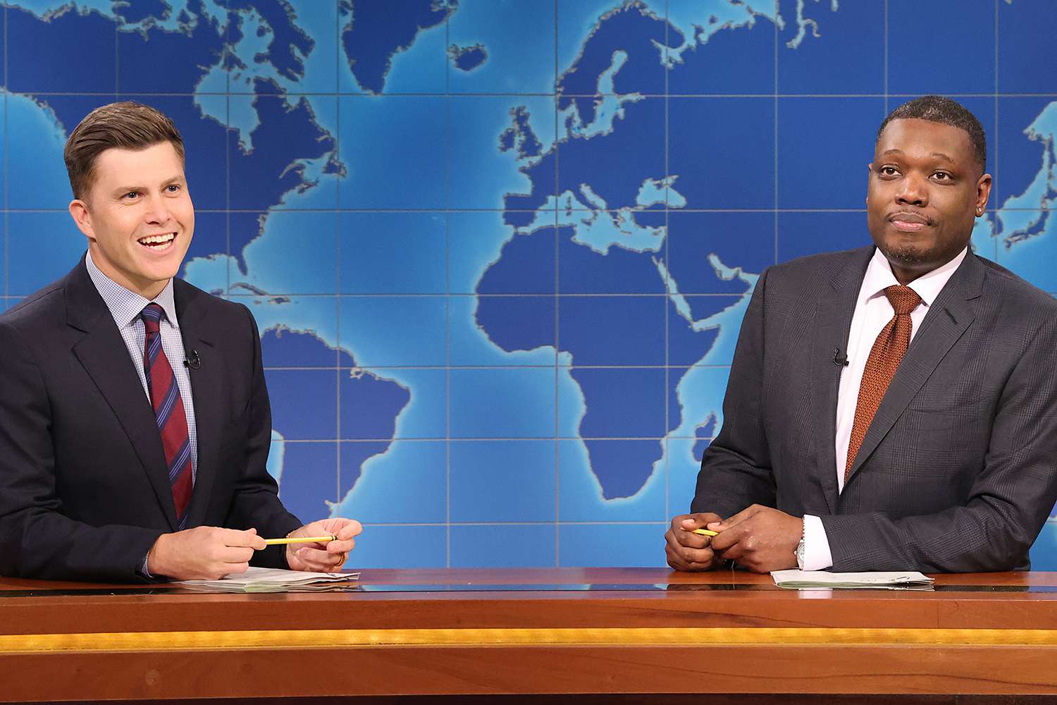 Colin Jost and Michael Che reveal if they'd be up for taking 'SNL' over from Lorne Michaels