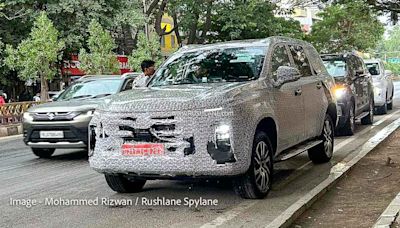 MG Gloster Facelift Massive Road Presence Spied - Fortuner Rival In Production Form