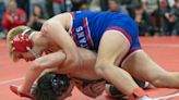 Dom Volek of Ocean Township records the biggest upset in the Region 6 Wrestling Tournament
