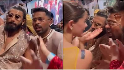 Anant Ambani-Radhika Merchant Wedding: Ranveer Singh, Hardik Pandya and Ananya Panday can't stop grooving to Aankh Marey; INSIDE VIDEO