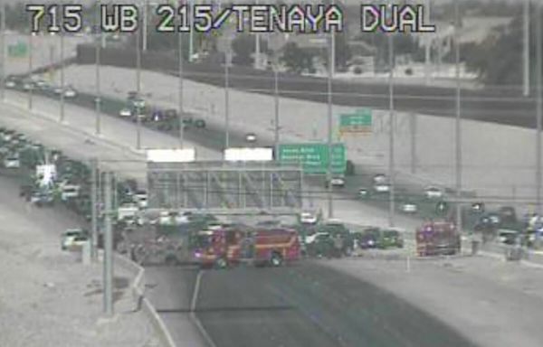 Fatal crash shuts down 215 in northwest Las Vegas