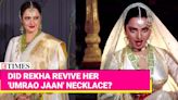 Rekha Turns Back Time At Sonakshi's Wedding: Is That Her 'In Aankhon Ki Masti' Necklace from 'Umrao Jaan? | Etimes...