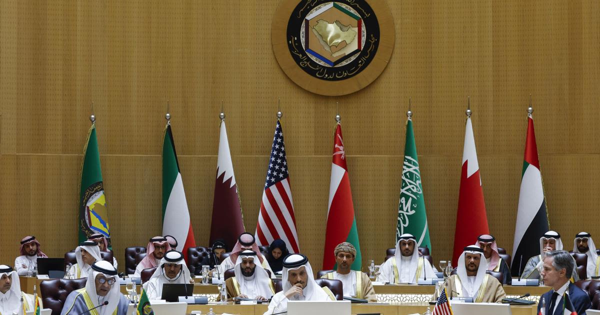 CORRECTION Saudi Arabia Mideast US Blinken