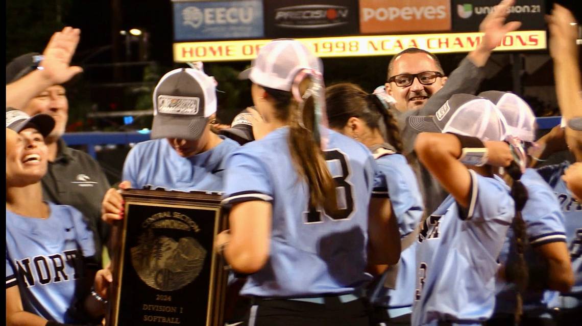 High school softball: Clovis North claims Central Section D-I title in convincing win