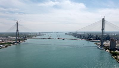 Drone video captures the awe-inspiring Gordie Howe Bridge construction progress