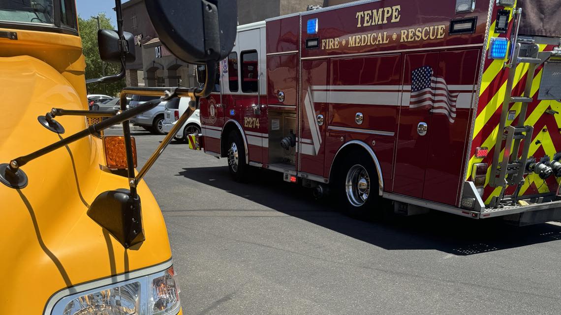 School bus involved in East Valley crash