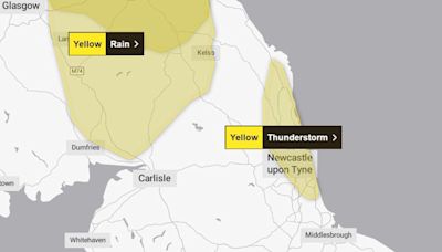 Met Office issues weather warning as rush hour thunderstorm to hit North East