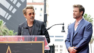 Robert Downey Jr roasts ‘friend from work’ Chris Hemsworth at Hollywood Walk of Fame ceremony