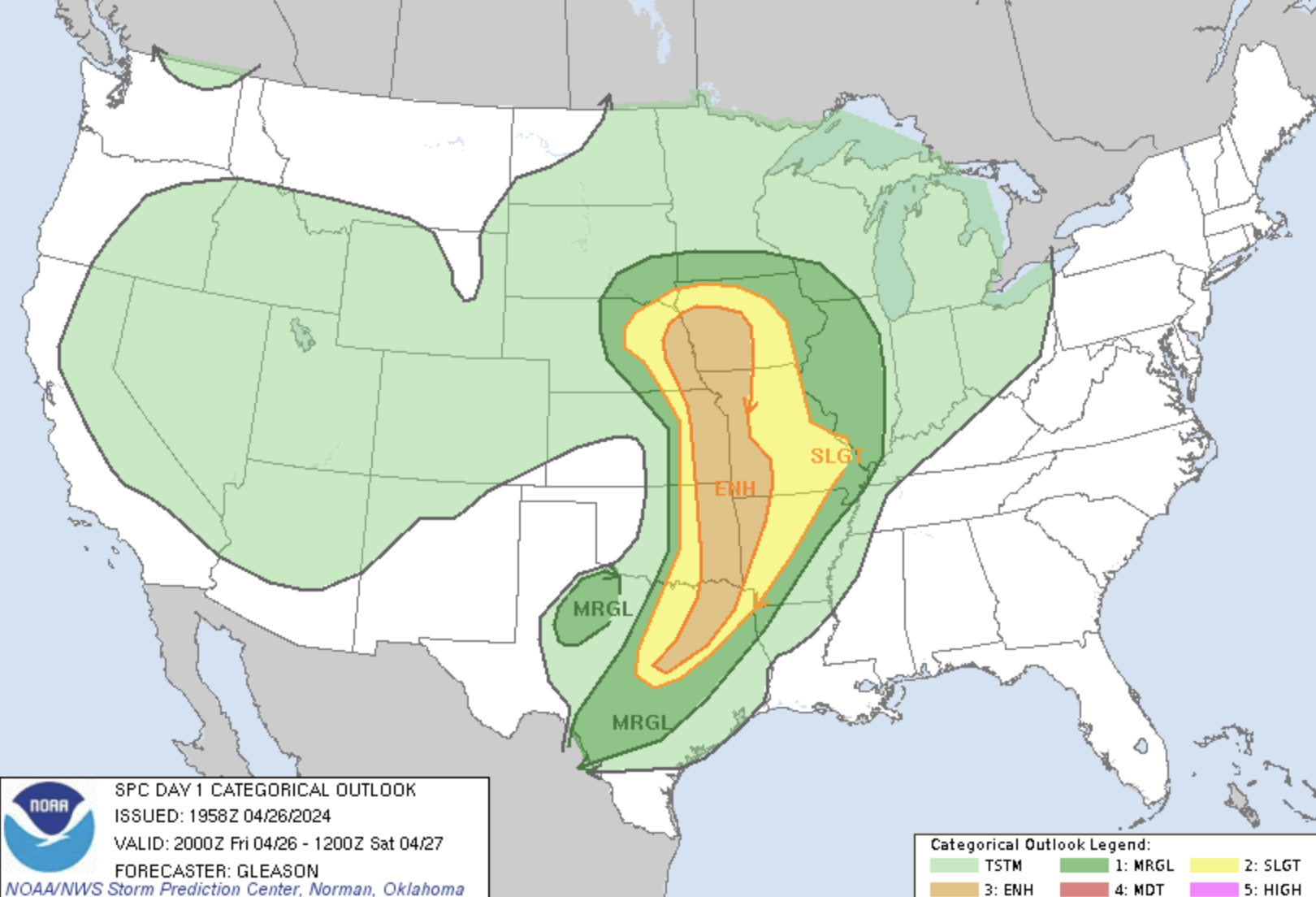 Severe weather impacts large area covering multiple Midwest, Southern states