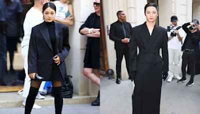 PICS: Roh Yoon Seo and The Boyz's Juyeon exude striking star power in all-black Balenciaga fits at Paris Fashion Week