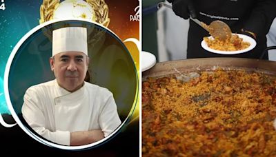 Es argentino, compite en el mundial de la paella y piden que lo voten para traer la Copa