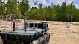 Army Tests Quadcopter Swarm-Launching Uncrewed Ground Vehicle For Clearing Mines