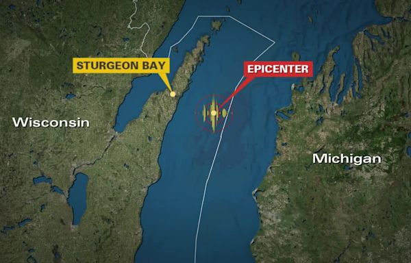 Earthquake reported in Lake Michigan; 24 miles from Sturgeon Bay