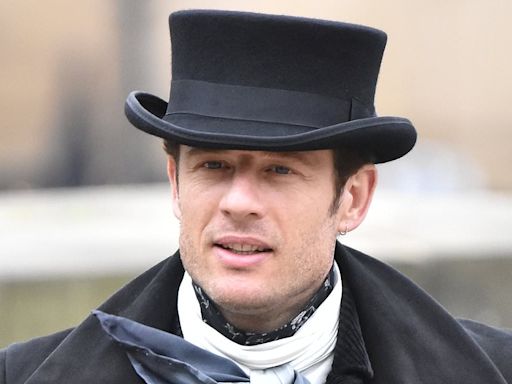 James Norton is seen for the first time filming The House Of Guinness