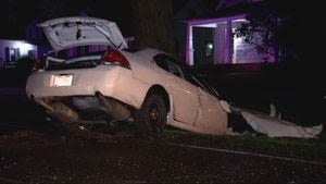Man flown to hospital after crash in Springfield Twp.