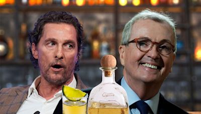 Drinking buddies: Matthew McConaughey and NJ Gov. Phil Murphy