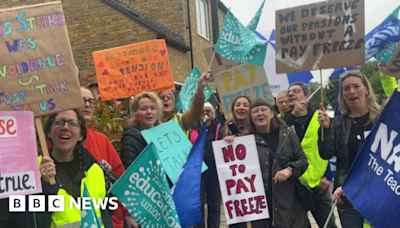 Palmers Green High School teachers strike over pension ultimatum