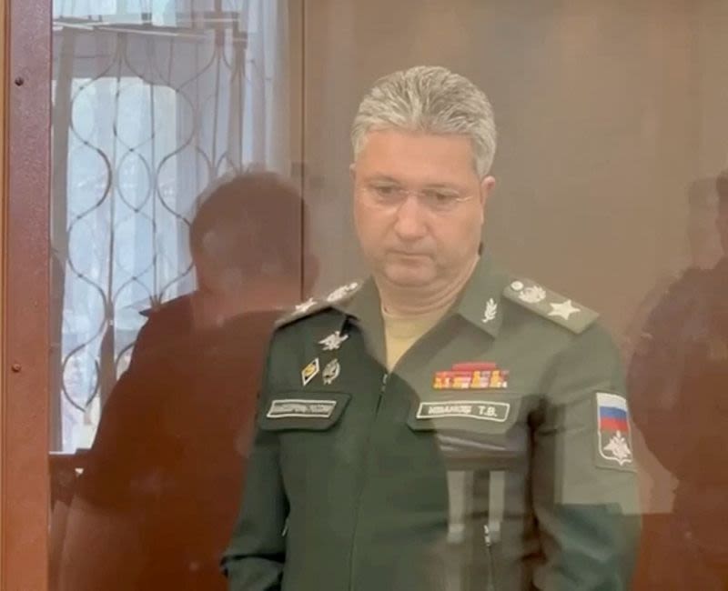 Lawyers for Russia's deputy defence minister appeal his pre-trial detention, TASS reports