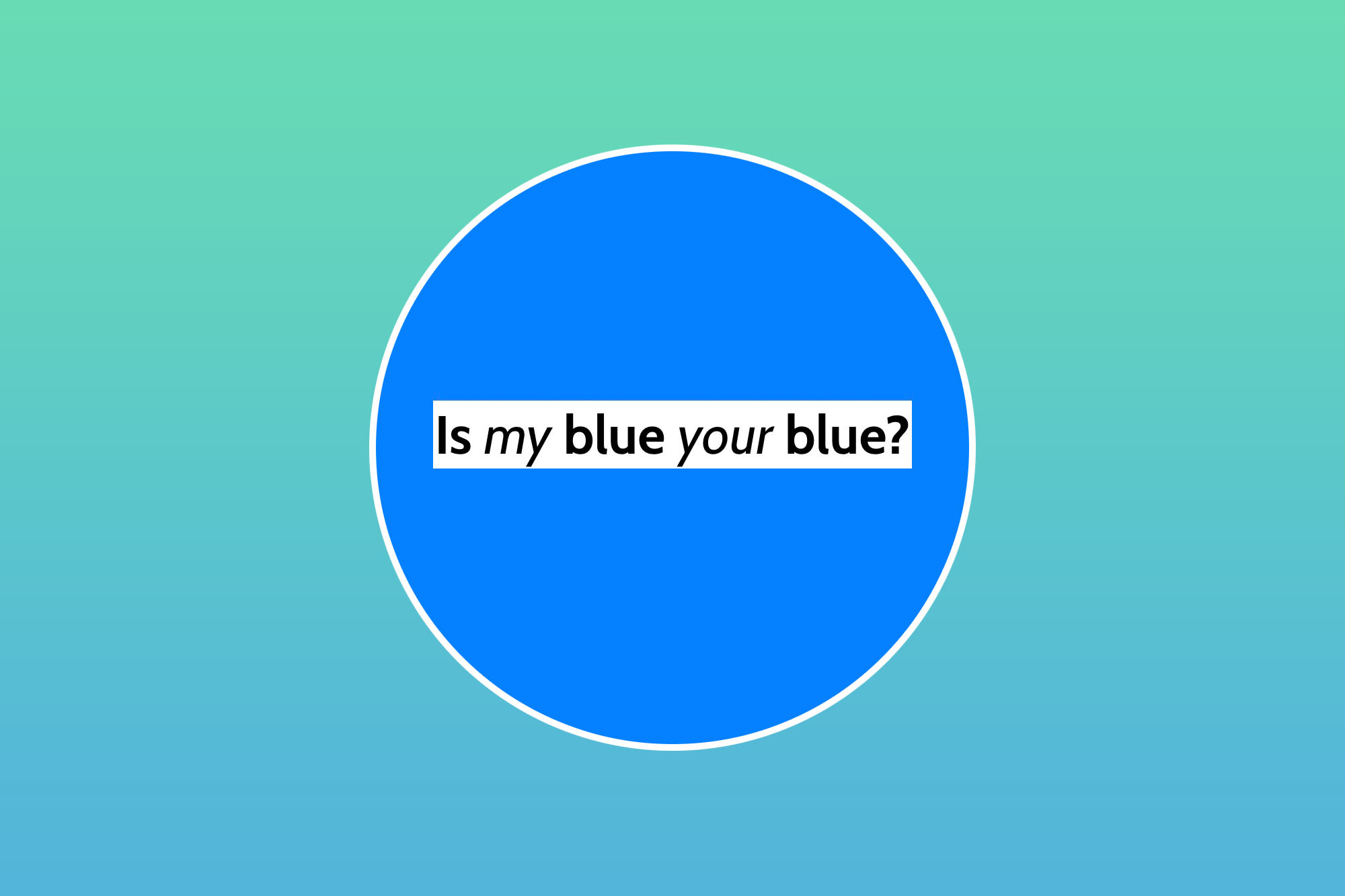 Is this blue or green to you? Viral test created by a neuroscientist reveals your color perception