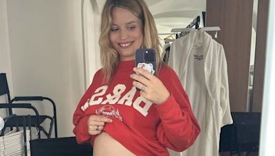 Georgia May Jagger displays her growing baby bump in sweet snaps