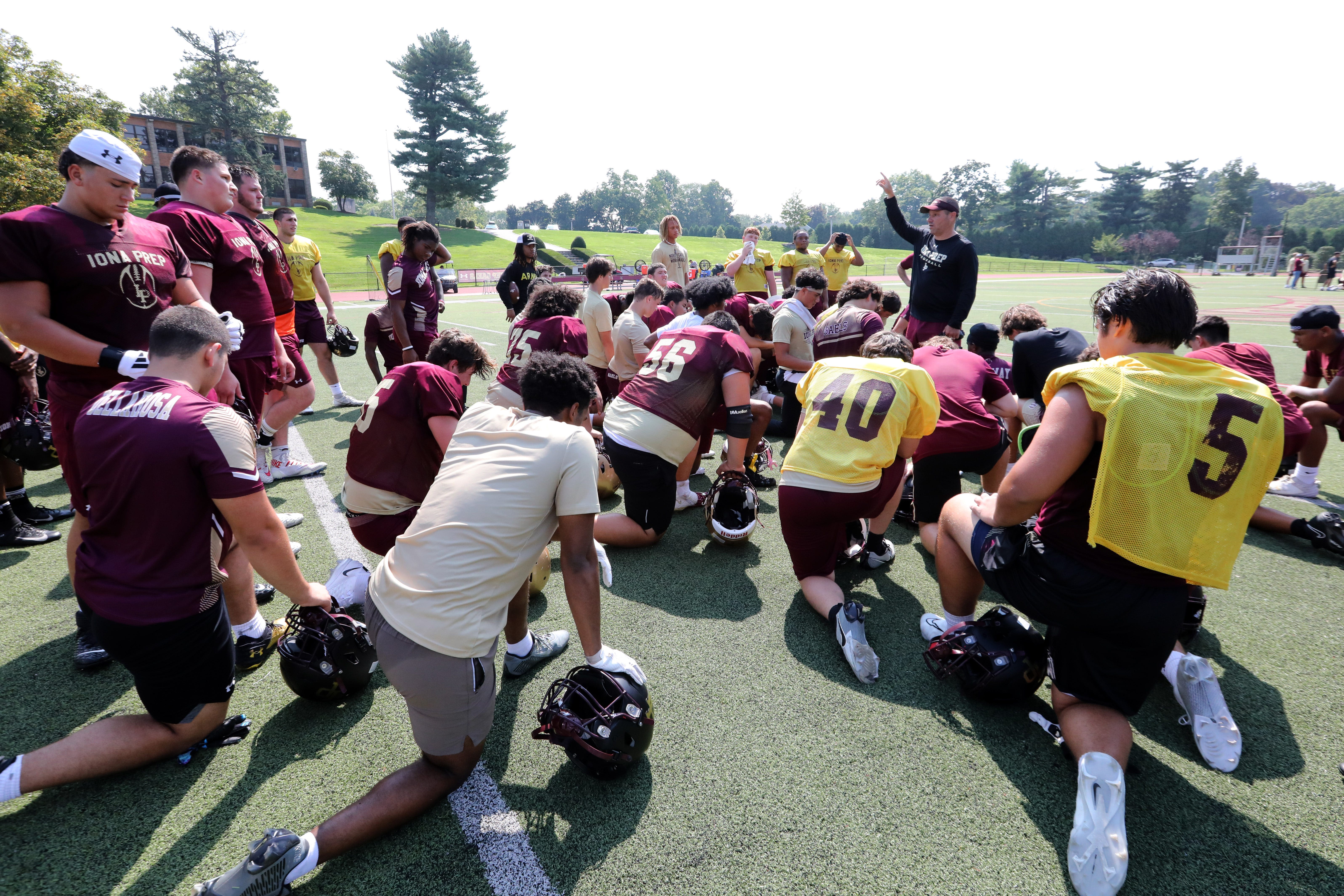 High school football: Iona Prep, Stepinac hold first practices of 2024 CHSFL season