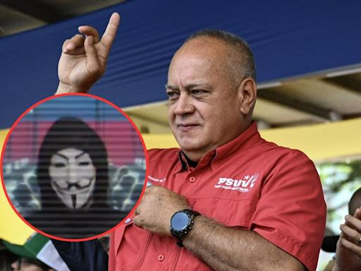 'Anonymous' se fue contra Gobierno de Maduro y reveló contundente dato de Diosdado Cabello