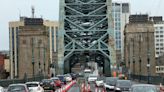 Motorists spent up to an extra 10 minutes crossing the Tyne Bridge this morning, figures reveal