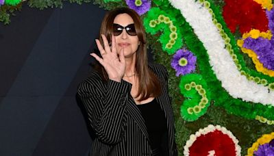 Monica Bellucci stuns in all-black as she makes rare red carpet appearance with Tim Burton