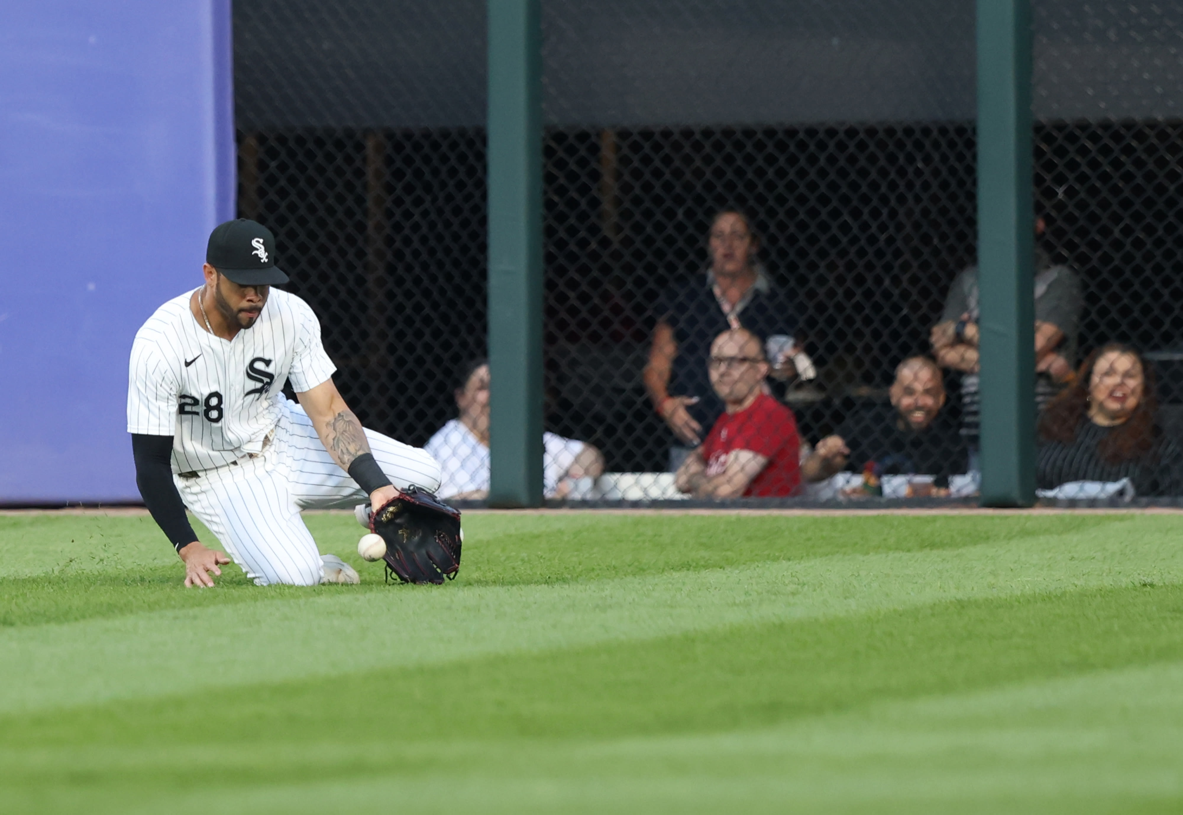 Chicago White Sox shut out for 12th time and fall to 40 games under .500 in front of 1st sellout crowd of the season