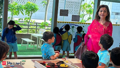 Nita Ambani surprises grandson Prithvi and Kareena Kapoor’s son Jeh's classmates, with a special storytime session. Pics here