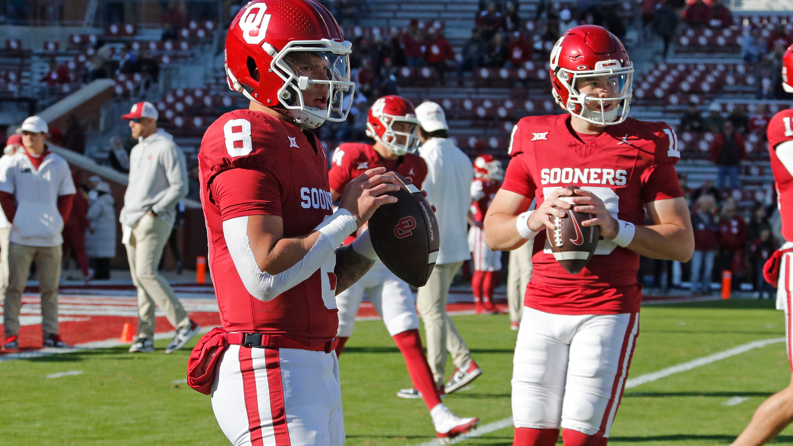 Inside OU quarterback Jackson Arnold, Dillon Gabriel's reunion at Manning Passing Academy