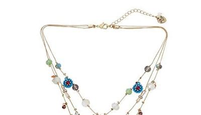 Betsey Johnson Woven Heart Layered Necklace, Now 52% Off