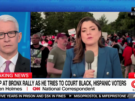 CNN reporter struck by size of pro-Trump rally in 'one of the bluest counties in the entire country'