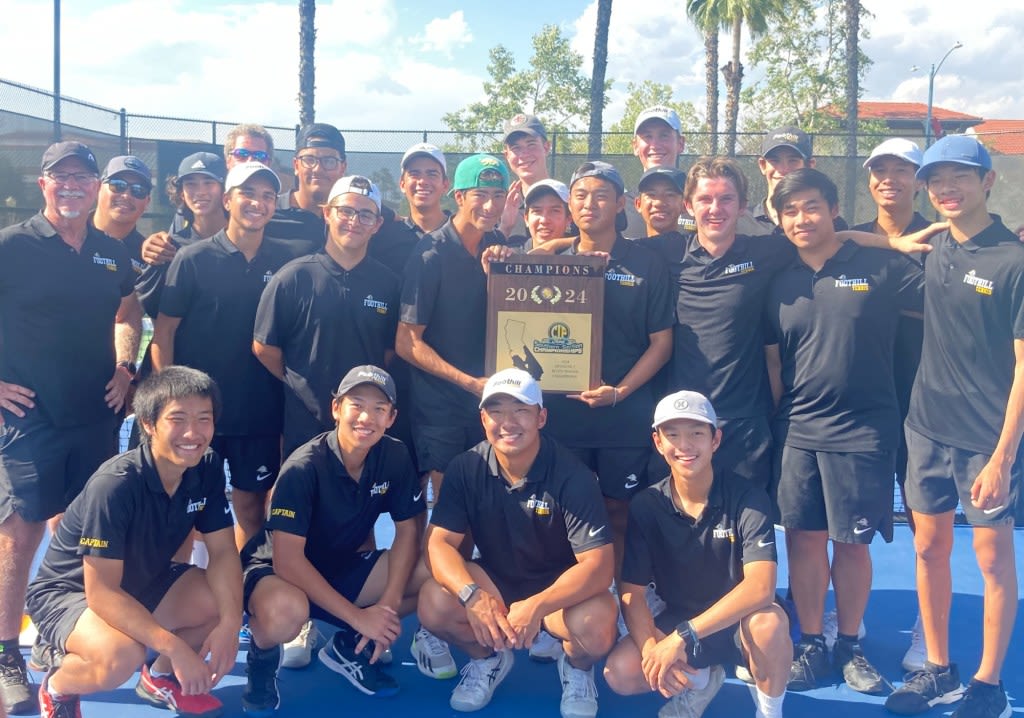 University, JSerra and Foothill boys tennis teams win CIF-SS championships