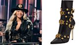 Beyoncé Buckles Into Versace Tribute Boots at iHeartRadio Music Awards 2024