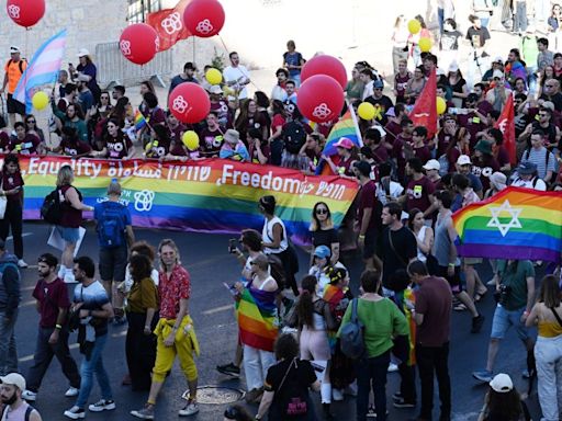 As war in Gaza continues, hostage families lead Jerusalem Pride Parade